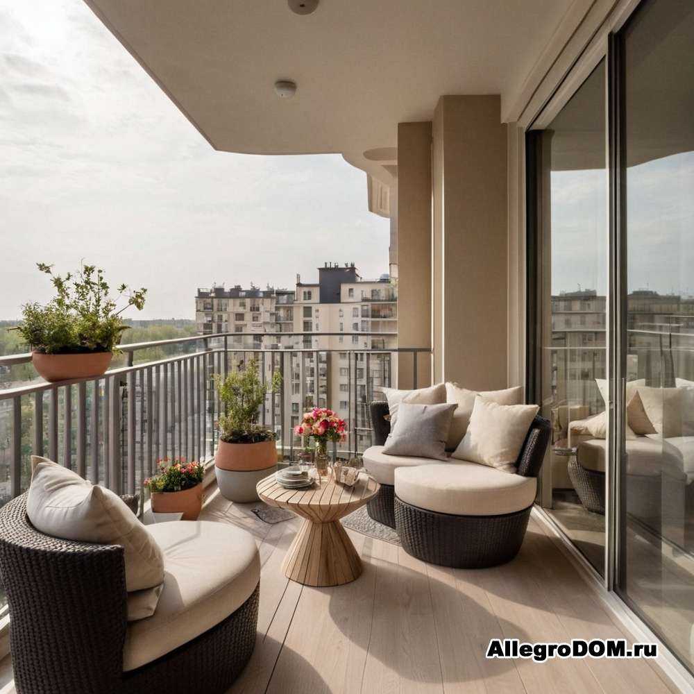 5 идей как разместить диван на балконе